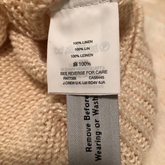 NWT J.Crew linen sweater XL - Picture 5 of 8